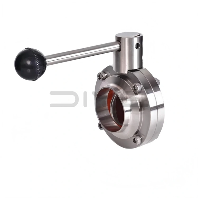 হালকা এসএমএস স্যানিটারি বাটারফ্লাই ভালভ