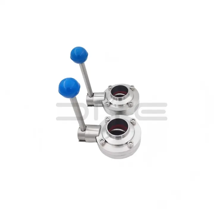 স্যানিটারি জোড় বাটারফ্লাই ভালভ